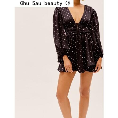 Летние платья в горошек Chu Sau beauty China At AliExpress