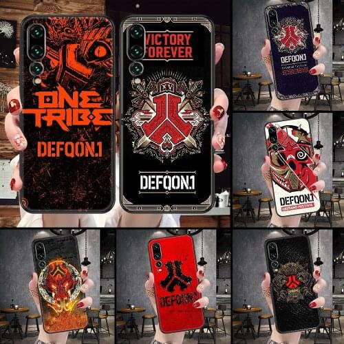 Defqon 1 Music Festival Phone Case For Huawei P Mate P10 P20 P30 P40 10 20 Smart Z Pro Lite black luxury bumper 3D prime tpu