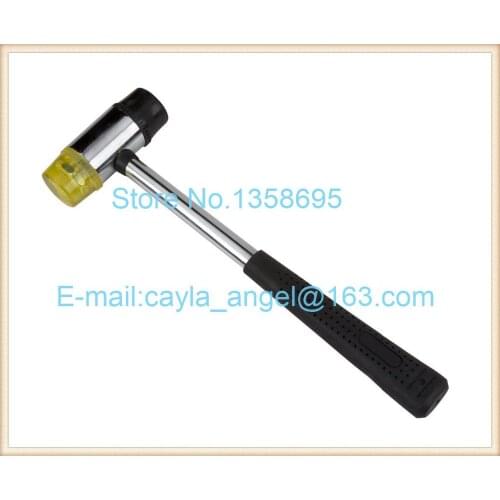 Diy Fiberglass Hammer Rubber hammer Iron handle rubber hammer Engraving tools power reduced multi-purpose