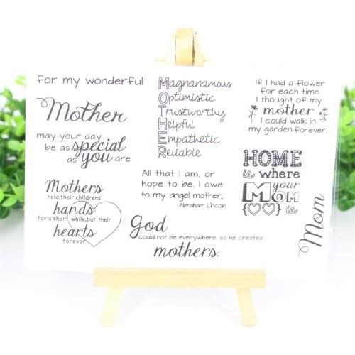 Home Transparent Clear Silicone Stamps for DIY Scrapbooking/Card Making/Kids Fun Decoration Supplies