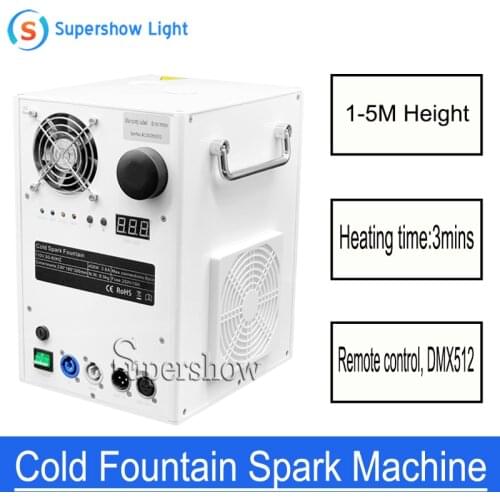 Hot Sell White color Safety cold spark Firework machine remote Control for the wedding Event and stage Dj concert effect