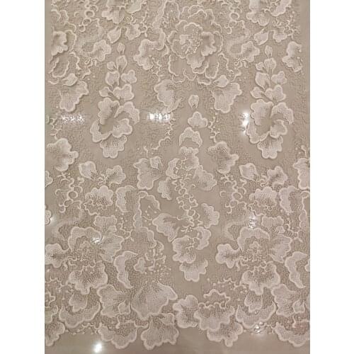 Embroidery Lace Fabric African Lace Fabric 2021 Tissus Vestidos Dentelle Fabric For Dress By 1 Yard Bridal lace