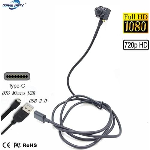 Geniuspy 15*15mm Mini Size Type C USB Camera 1080P 720P Micro USB OTG Camera Audio CCTV Camera For Android Mobile Phones