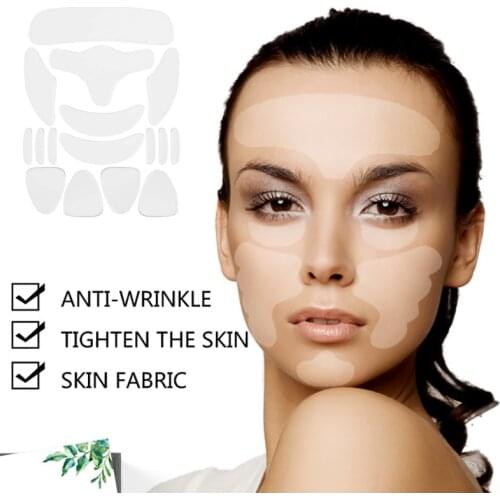 Reusable Silicone Wrinkle Face Tapes Face Forehead Neck Eye Sticker Pad Remove Anti Aging Patch Face Lift Device Mask Skin Care