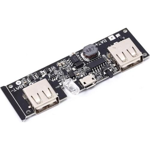 5V 1A 2A Solar Mobile Power Bank Charger Module 1.5A Lithium Battery Charging Board Boost Step Up Micro USB For 18650 Battery