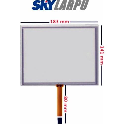New 8''Inch Resistance Touchscreen 183mm*141mm for AT080TN52 V.1 EJ080NA-05b 04C LCD Handwriting Panel Glass Free Shipping