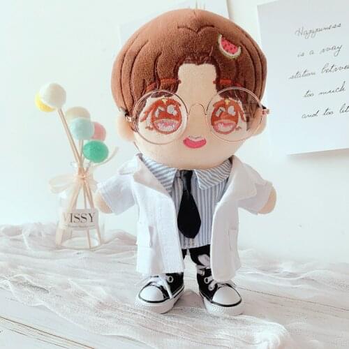 New arrival 4pcs/set for 20cm KPOP Dolls Clothes and Accessories Doctor Uniform Clothes Fans Collection