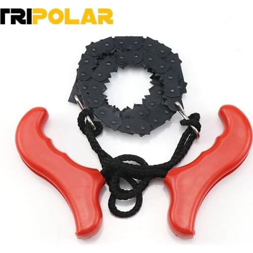 Portable Survival Chain Saw Mini Hand Chainsaws Emergency Camping Hiking Tool Pocket Hand Tool Pouch Outdoor Pocket Chain Saw