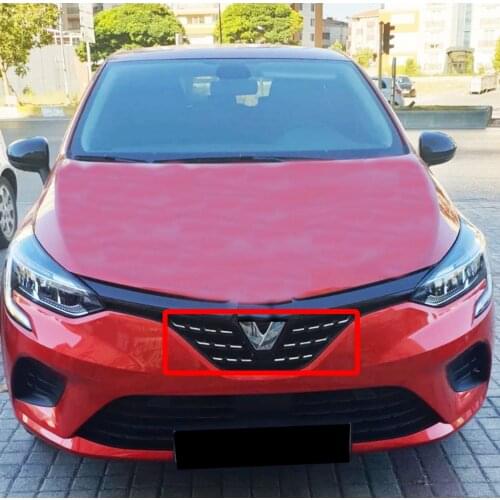 Renault Clio 5 For Front Grille Kromları 6 Piece