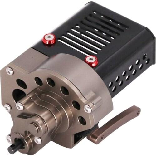 SCX10 CNC Metal Front Motor Gearbox Transmission Box for Axial SCX10 90046 1/10 RC Crawler Car Accessories