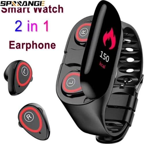 2 in 1 Hate Rate Blood Pressure Monitor Sports Band M1 Smart Bracelet Bluetooth Earphone Smartwatch Smart Band
