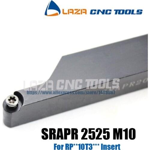 SRAPR2525M10 SRAPL2525M10 Indexable External turning tool holder,arc-shaped Inserts Turning Cutter,CNC Lathe Cutting tool Holder