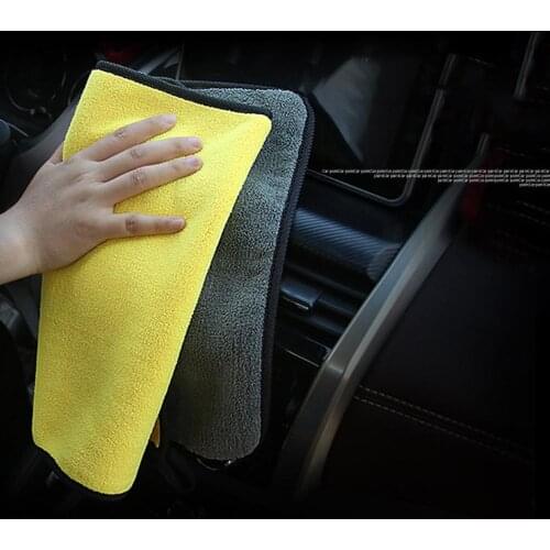 Super Thick Plush Microfiber Car Cleaning Cloth Wet and Dry Dirt Dust Car Wiping Washing Towel Good Water Absorption
