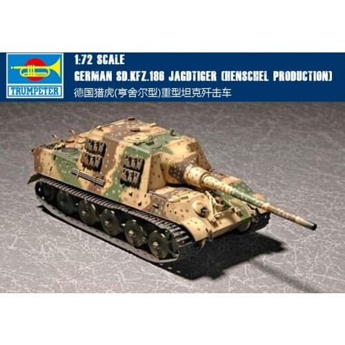 Trumpeter TR07254 1/72 German Sd.kfz.186 Jagdtiger Henschel production Plastic Model Kit