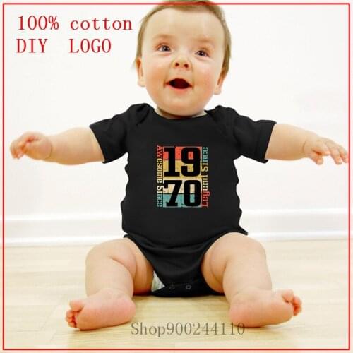 48th Birthday Awesome Since 1970 Personalized Short Sleeves Summer Unisex Baby Clothes Best Deal baby girl clothes newborn size