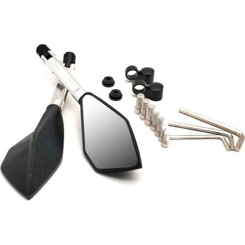 Universial 8mm 10mm Motorcycle Convex Mirror Rearview Mirrors 2Pcs/Pair For Honda XADV 750 X-11 CBR250R VFR 1200 ST 1300