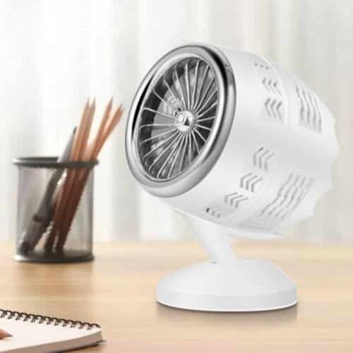 Air USB Fan Portable Table Fan with Double-bladed Turbo Fan with 2 Speeds With Mighty Air Circulation 5-20 Degree Adjustment