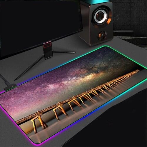 XGZ Rgb Mousepad Starry Sky LEDmousepad with Usb Portapink Xl 900x400 Mouse Pad Wrist Rest Mouse Pad Xxl Player Office Desk Pad