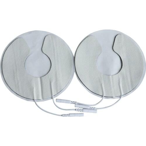 10 Pair New Breast Electrode Pads Chest Adhesive Patches Breast Physiotherapy Jack 2.0mm For Breast Massage Relieving Pain