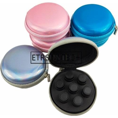 100pcs 7 Slots Aroma Essential Oil Storage Box Case Container Organizer Portable Bag 1-2ml Storage Bottle Organizer