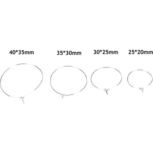 100Pcs DIY Wire Hoops Handmade DIY Drink Markers 4 Sizes Silver Plated Wine Glass Cup Rings Party Table Tool Supplies Decor