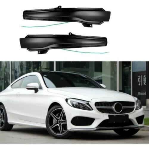 2Pieces For Mercedes Benz C Class W205 E W213 S W222 W217 Dynamic Turn Signal Blinker Sequential Side Mirror Indicator Light