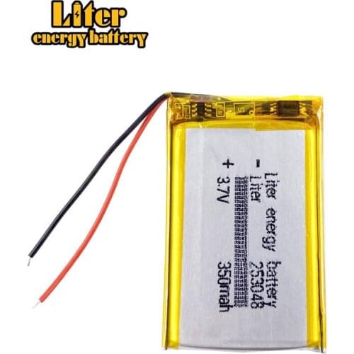 253048 3.7V 350mah Lithium polymer Battery For 253048 PLUG MP3 MP4 GPS Digital Products rechargeable batteries