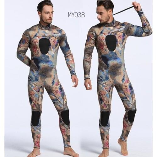 3MM Men Scuba Diving Suit Neoprene Underwater Hunting Surfing Bach Zipper Spearfishing Snokeling Warm WetSuit Jump Suit SwimWear
