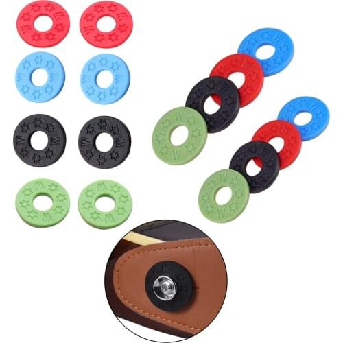8pcs Rubber Guitars Strap Locks Acoustic Electric Guitars Anti Slip Strap Lock Bass Musical Instrument Replacement Parts