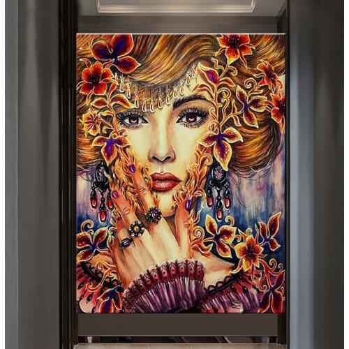 5D DIY Diamond Embroidery Flower Lady Cross Stitch Diamond Mosaic Rhinestone Art Painting Needlework Handicraft new decor TT5589