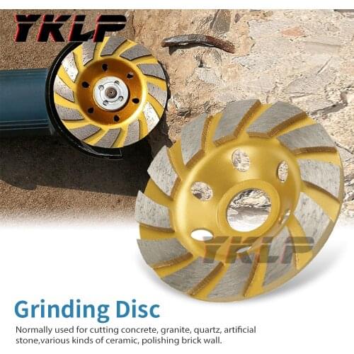 2Pcs 100/125mm Diamond Grinding Wheel Disc Wood Carving Disc Bowl Shape Grinding Cup Concrete Granite Cutting Disc Power Tool