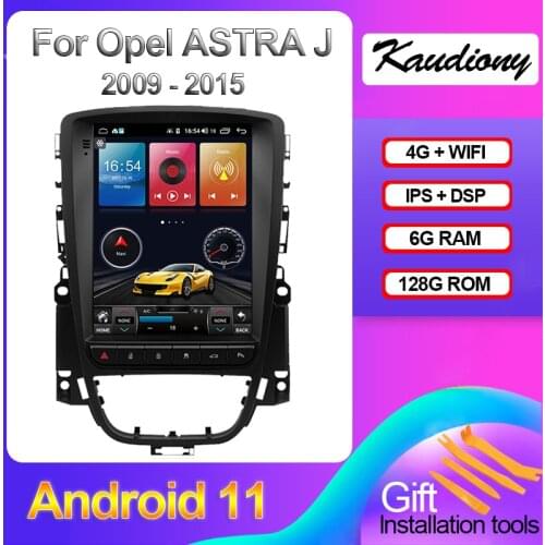 Kaudiony 10.4" Android 10.0 6+128GB For Opel ASTRA J Buick Excelle Car Radio Car Multimedia Player Auto GPS Navigation 4G Stereo