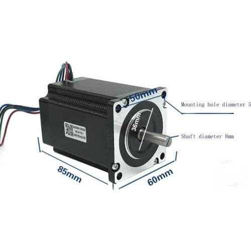 Leadshine 60 two-phase stepper motor 60HS30A 4.0A 3N.M phase inductance: 2.7mH adapter DM556