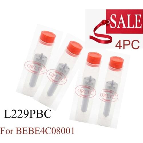 4 pieces L229 PBC Nozzle L229PBC ALLA150FL229 Common Rail Injector nozzle for Injector BEBE4C08001