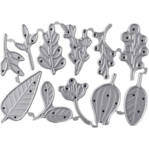 H55A Tree Leaves Metal Cutting Die Stencil DIY Scrapbooking Album Paper Card Template