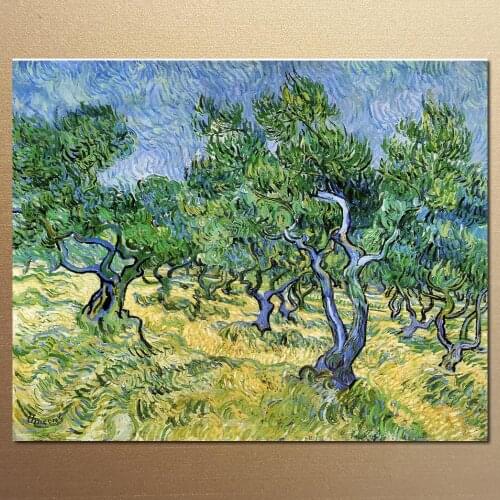 Olive Grove by Vincent Van Gogh Oil paintings reproduction Landscapes art hand-painted home decor