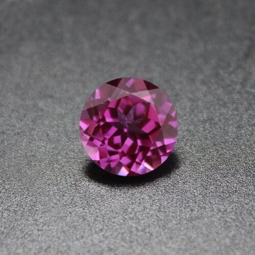 Round shape rose red tourmaline flawless roseo stone beads for jewelry making diy facet loose stones