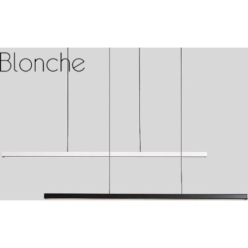 Nordic Minimalist LED Pendant Lamp Modern Simple Wooden Line Droplight Office Dining Room Cafe Bar Decor Hanging Light Fixtures