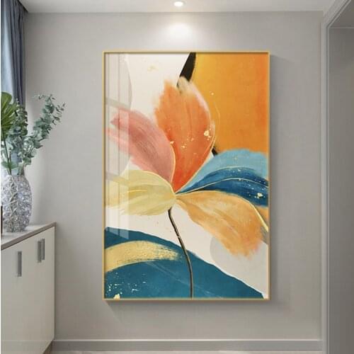 Minimalist Flowers Canvas Painting Abstract Plants Posters and Prints Nordic Lily Wall Art Pictures for Living Room Home Decor