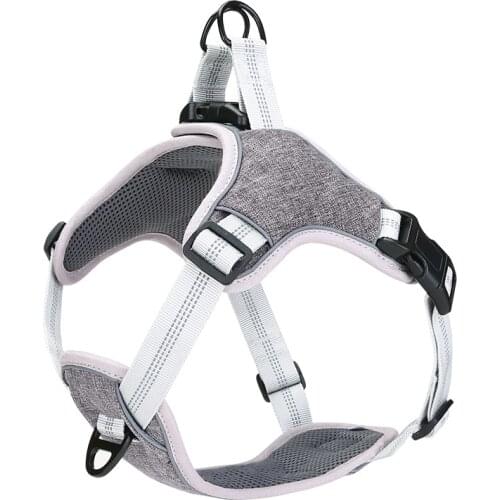 Dog chest harness Adjustable chest harness safety 360° reflective harness for easy walking Dog vest suitable for large dogs