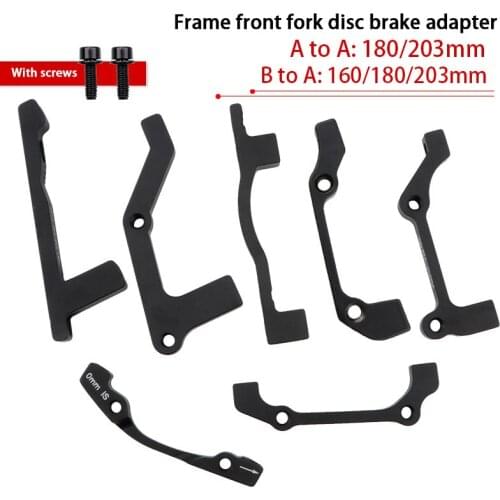 NEW MTB Bike Disc Brake Converter Ultralight Bracket Front fork A/B to PM A Disc Brake Mount Adapter for 160 180 203mm rotor