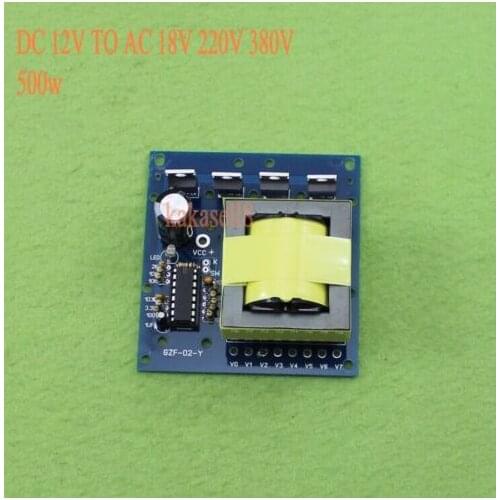500W Inverter Boost Board Transformer Power DC 12V TO AC 220V 380V Car Converter