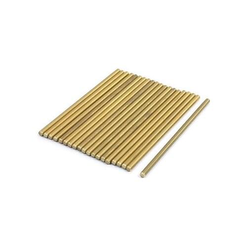 RC Helicopter 50mm x 2mm Brass Ground Shaft Round Rod 20Pcs