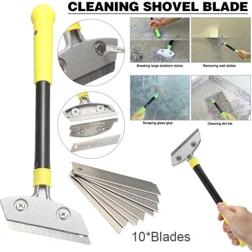 Razor Blade Scraper Detachable Cleaning Shovel Blade Wallpaper Scraper Tile Glue Paint Remover Tool Durable Solid Construction