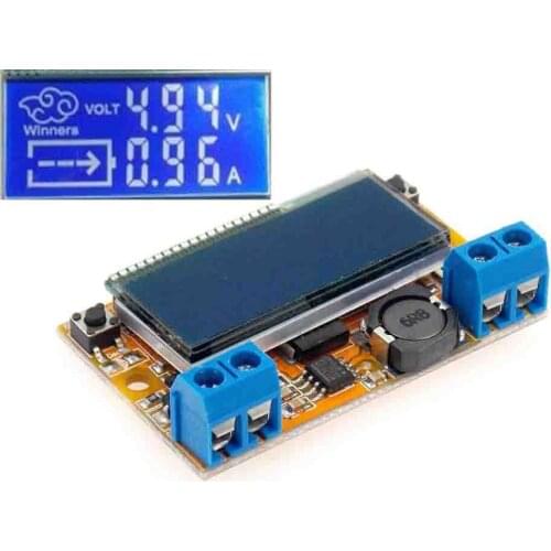 Dual Display DC-DC 5-23V To 0-16.5V 3A Max Step Down Power Supply Buck Converter Adjustable LCD Step-down Voltage Regulator