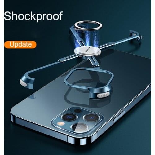 X Shape Armor Metal Bumper Phone Case For iPhone 12 11 Pro Case Aluminum Shockproof Cover For iPhone 11 Pro Max Xs Max Xs Fundas
