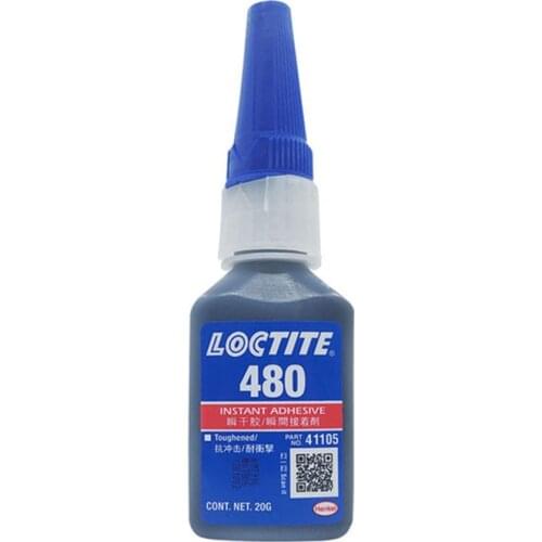 10pcs 380 20g Loctite Instant Dry Adhesive 480 Black Rubber Toughness Strength Instant Adhesive 4850 Low Viscosity