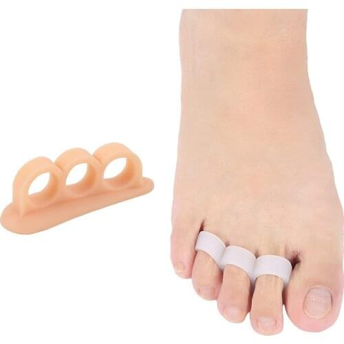 2Pcs=1Pair Silicone Gel Hammer Toe Straightener Corrector for Curled Toes Hallux Valgus Feet Foot Care Bunion Adjuster Tool