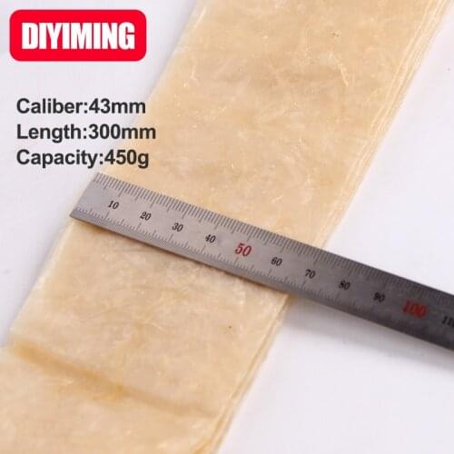 3 PCS Sausage Casing Sausage Stuffer Width 68mm Diameter 43mm Length 300mm Salsam Packing Home DIY Big Ham Sausage Shell Cover