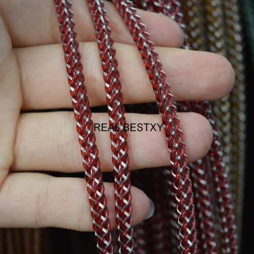 5m/lot Approx 5mm Plastic Steel Wire Rope Strings for Jewelry Findings Strands for Necklace and Bracelets Making Sale Cords